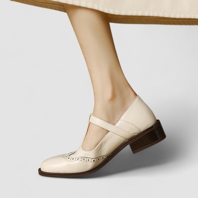 Orthopedic Mary Jane Shoes for Women with Strap Closure and Cushioned Footbed