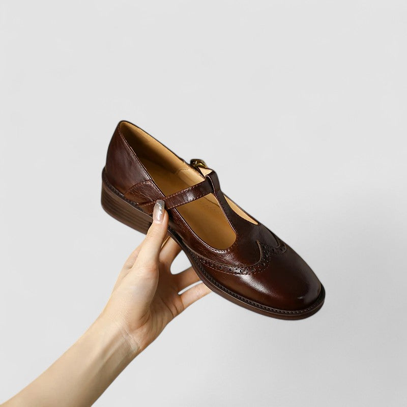 Orthopedic Mary Jane Shoes for Women with Strap Closure and Cushioned Footbed