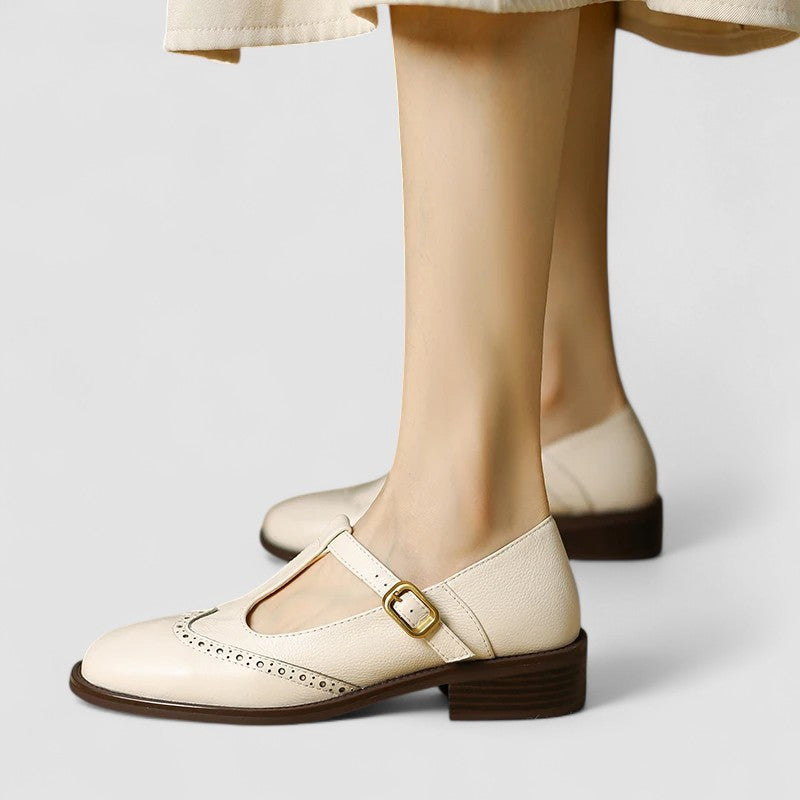 Orthopedic Mary Jane Shoes for Women with Strap Closure and Cushioned Footbed