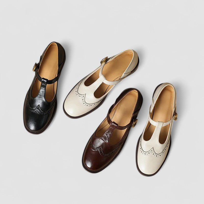 Orthopedic Mary Jane Shoes for Women with Strap Closure and Cushioned Footbed