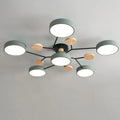 Ceiling Light Semi Flush LED Halo with Multiple Arms for Living Room