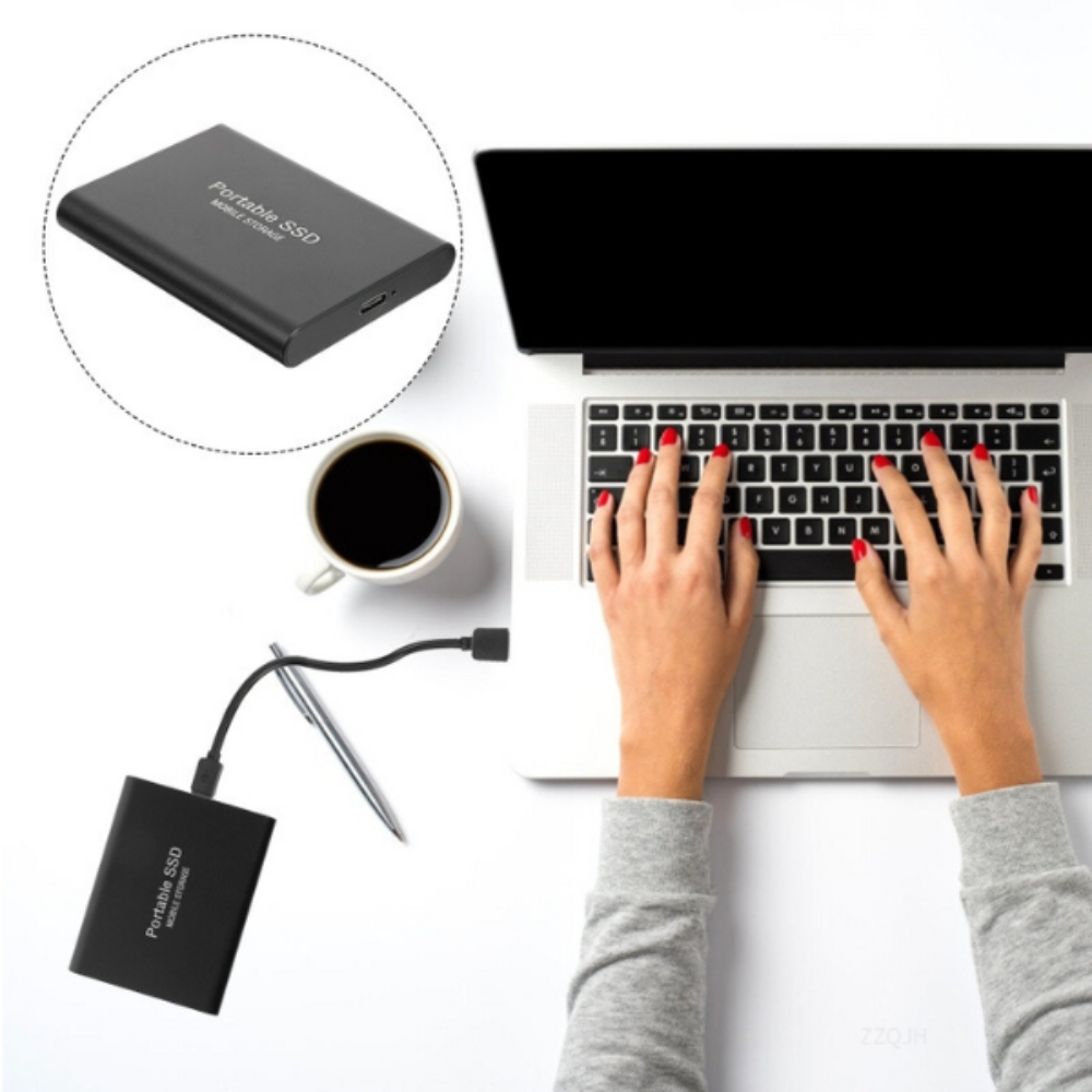 External SSD Portable Drive with Fast Transfer Speeds and High Capacity Storage