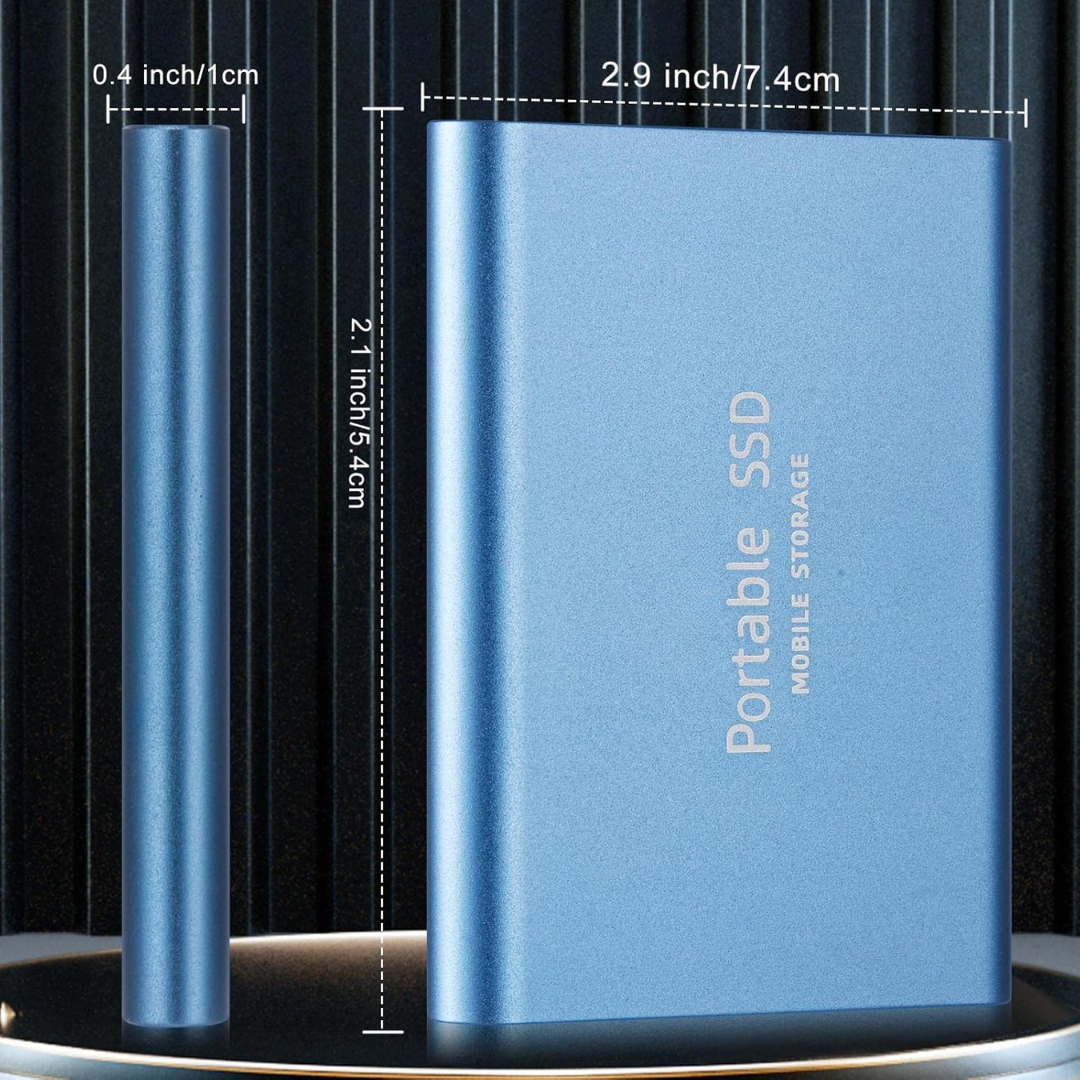 External SSD Portable Drive with Fast Transfer Speeds and High Capacity Storage