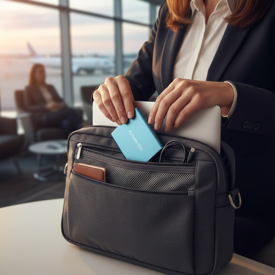 External SSD Portable Drive with Fast Transfer Speeds and High Capacity Storage
