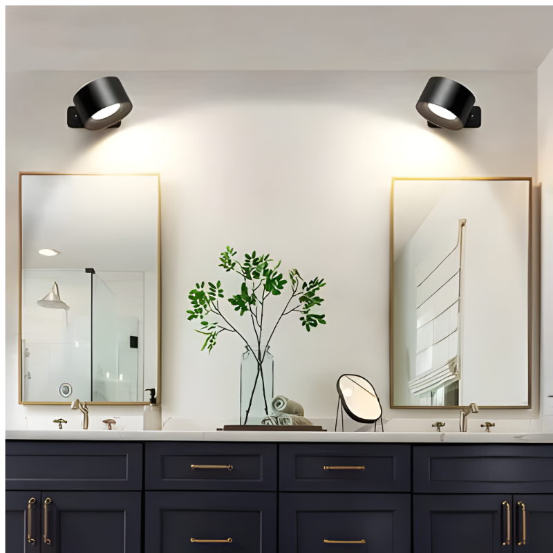 Wall Light Rechargeable Magnetic Lamp with 360 Degree Rotation for Any Room