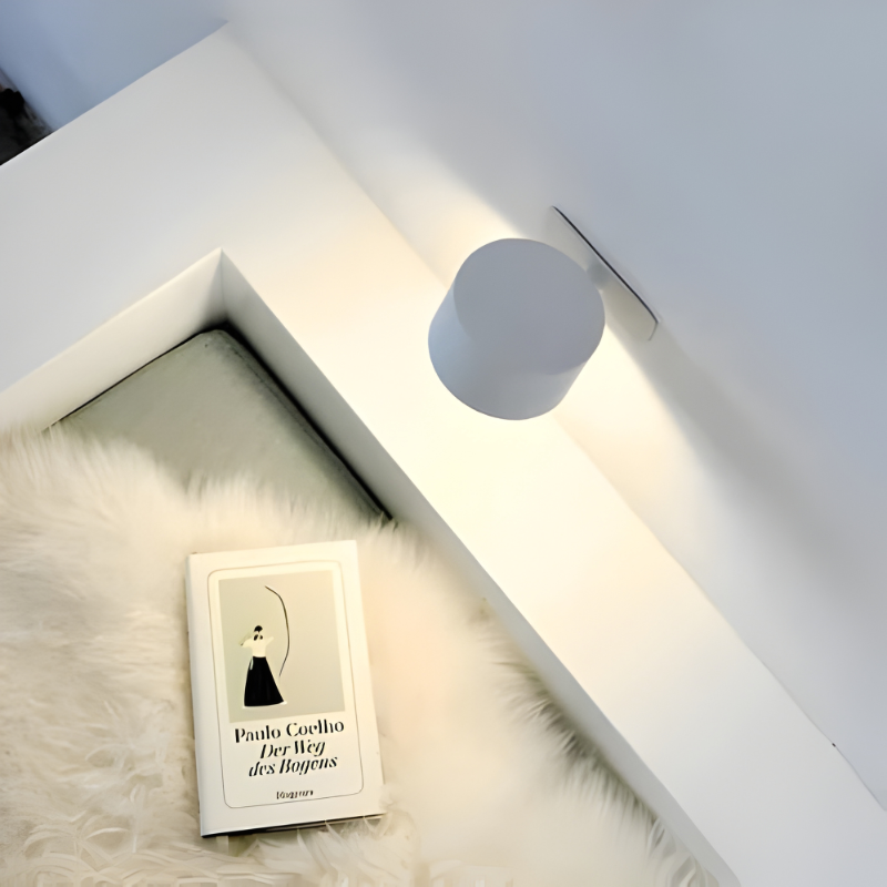Wall Light Rechargeable Magnetic Lamp with 360 Degree Rotation for Any Room