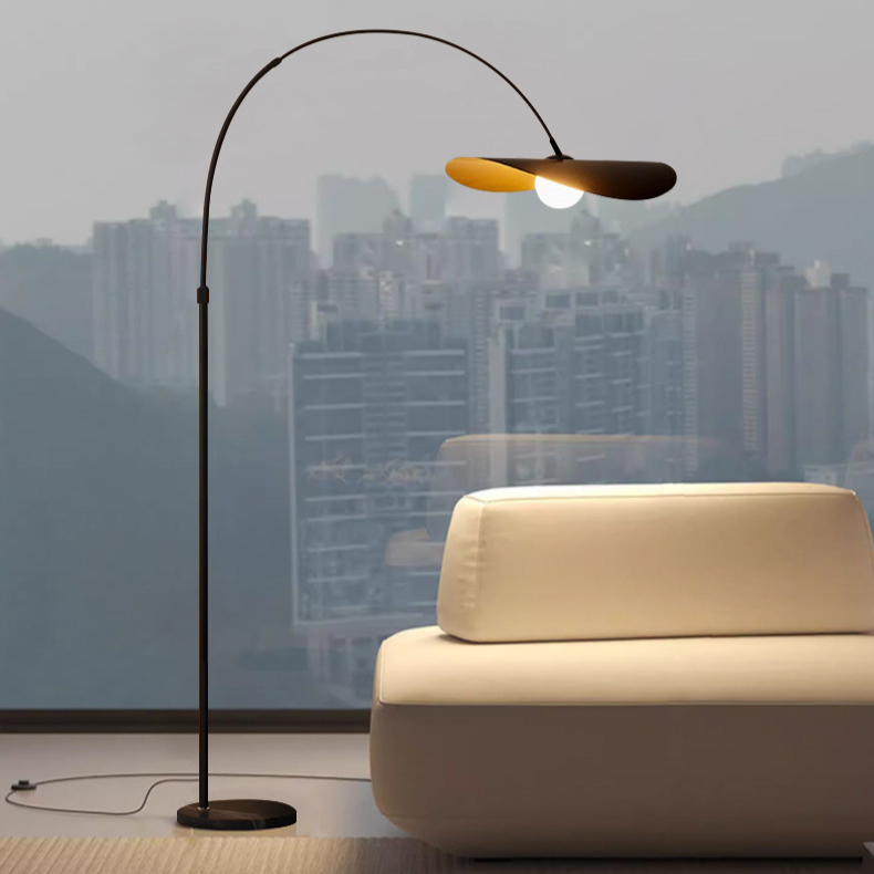 Floor Lamp Wabi Sabi Handcrafted Iron and Acrylic with Three Colour Light Modes