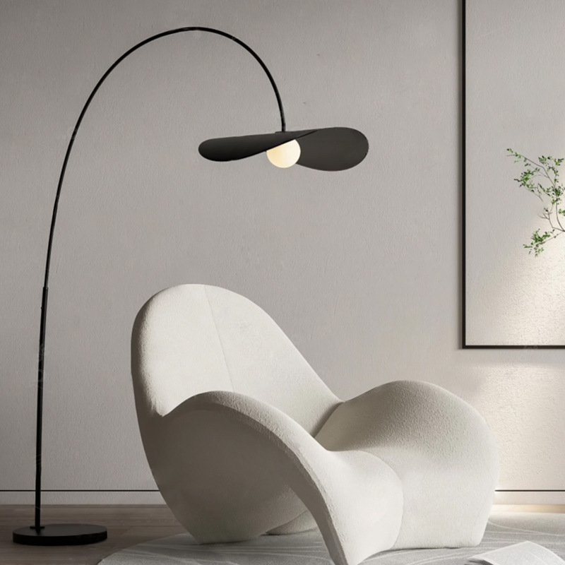 Floor Lamp Wabi Sabi Handcrafted Iron and Acrylic with Three Colour Light Modes