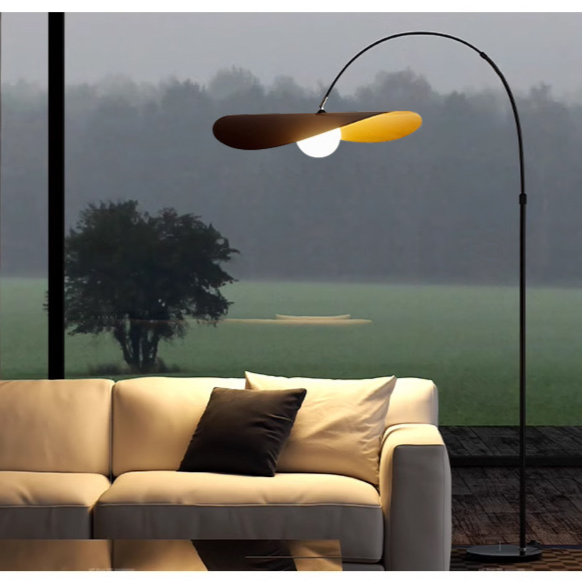 Floor Lamp Wabi Sabi Handcrafted Iron and Acrylic with Three Colour Light Modes