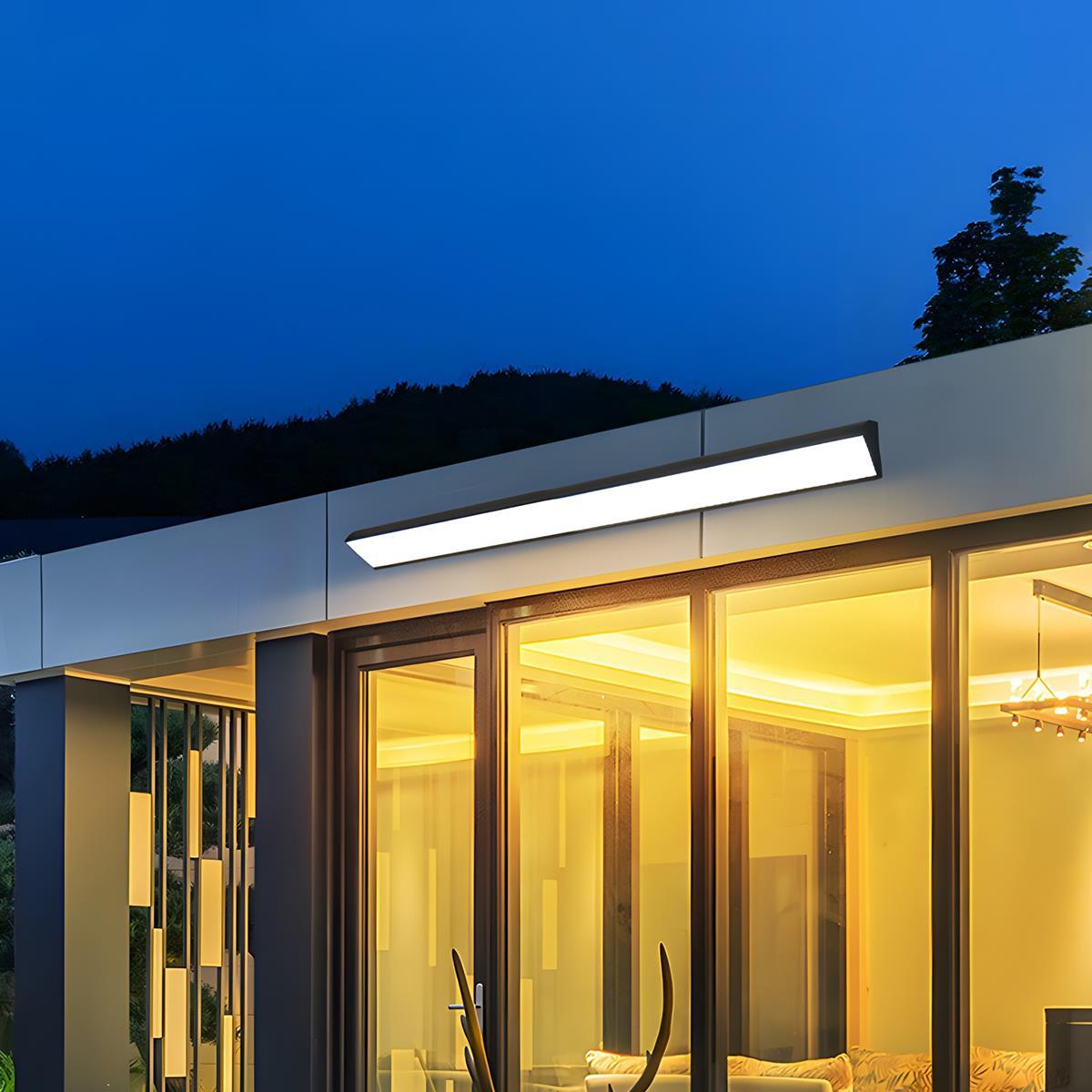 Wall Light Outdoor LED Lamp with Waterproof IP65 Linear Design for Garden and Patio
