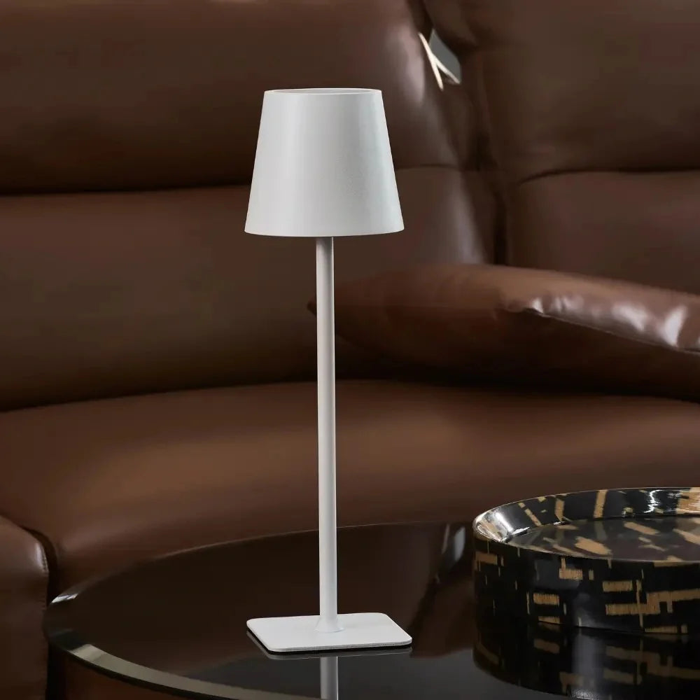 Table Lamp Tall Dimmable Cordless with Minimalist Silhouette for Dining and Bedside