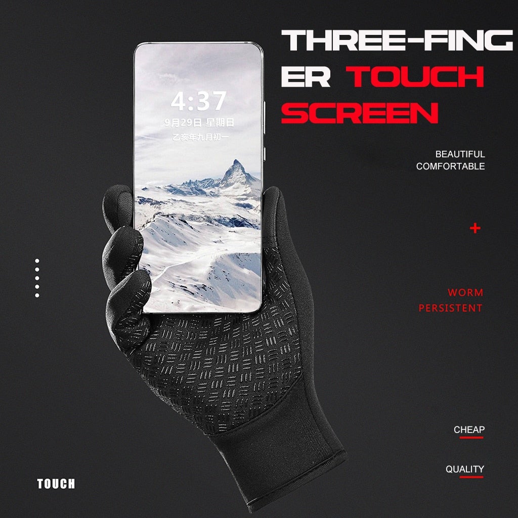 Thermal Gloves Cold Weather Sport Fit with Touchscreen Fingertips for Winter Activities