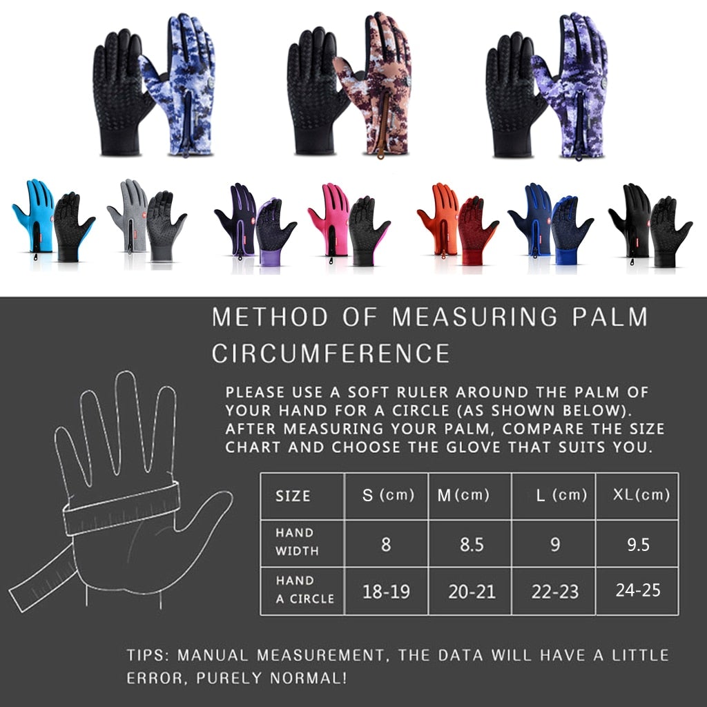 Thermal Gloves Cold Weather Sport Fit with Touchscreen Fingertips for Winter Activities