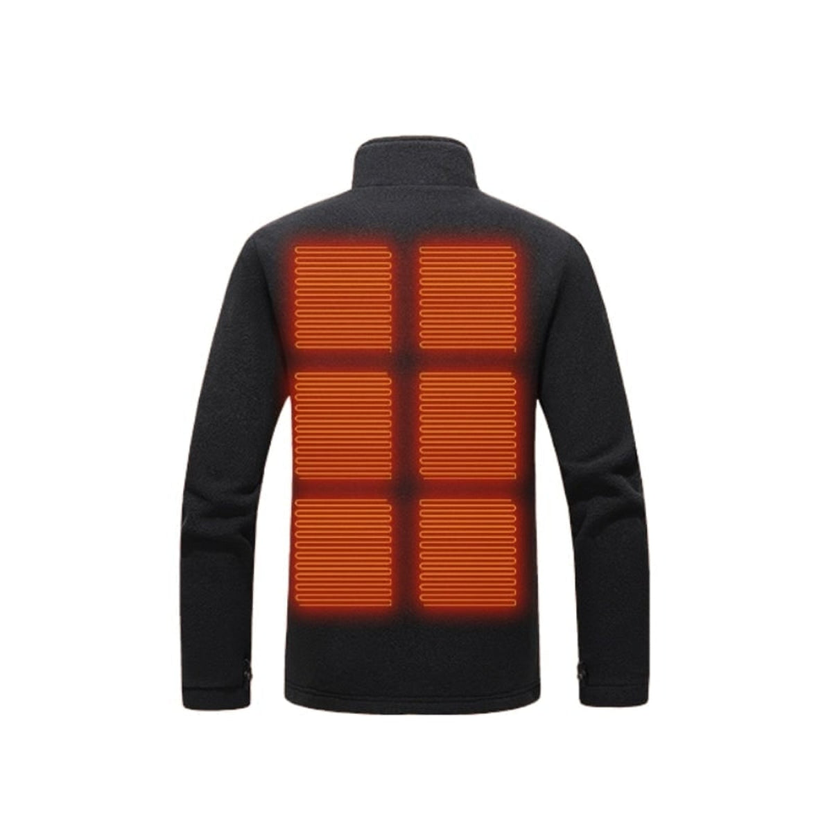 Heated Jacket Fleece with Stand Collar and Zip Front for Women in Cold Weather