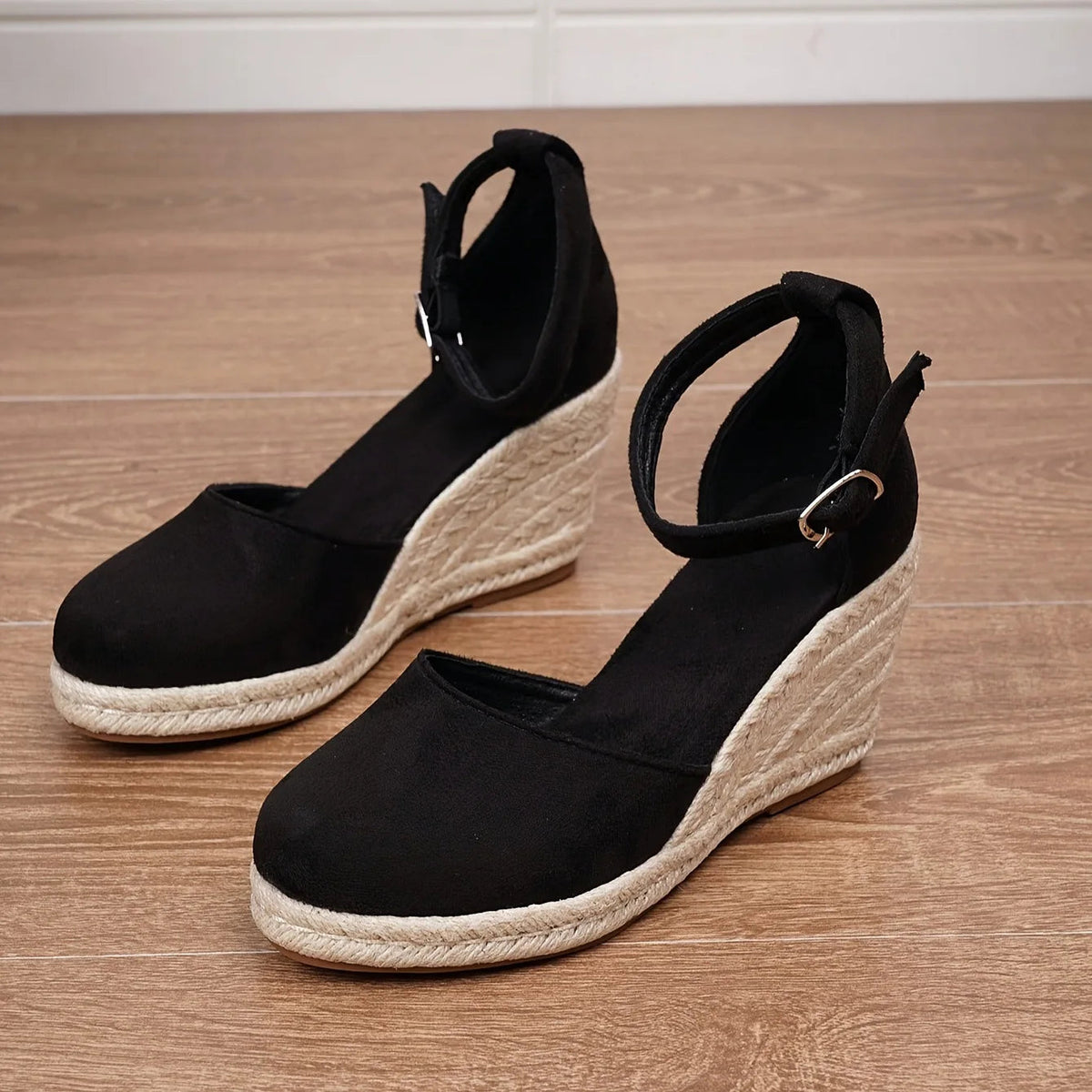 Orthopedic Shoes Platform Wedge Heels for Women with Ankle Strap and Secure Fit