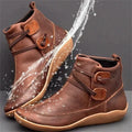 Waterproof Boots Ankle Height for Women with Cushioned Interior and Weather Grip