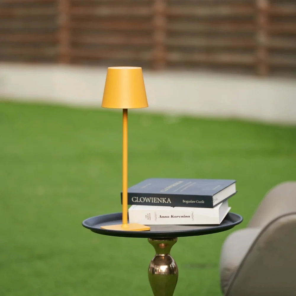 Table Lamp Tall Dimmable Cordless with Minimalist Silhouette for Dining and Bedside
